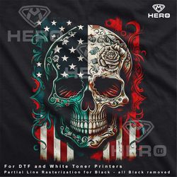 Patriotic Skull DTF Digital Download Design, Skull png, Patriotic, Skull Art, DTF Design