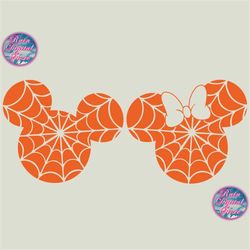 Halloween Mouse Spider Web Svg Png Instant Download Vinyl Cut File Cricut File, Bundle Halloween Mouse Spider Web SVG