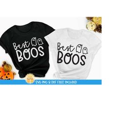 Best Boos SVG PNG DXF Cut Files, Mommy and Me Svg, Halloween Svg, Matching Friends Halloween Shirts, Ghost Design, Cricu