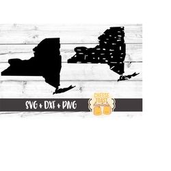 New York Svg, Grunge State Svg, New York Silhouette Svg, Vintage, Distressed, New York State Svg, Svg File, Cricut, Silh