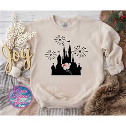 Minniee And Mickeyy Balloons In Magical Castle SVG, Minniee And Mickeyy Balloons Svg Png Ai Eps Instant Download Vinyl C