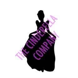 Cinderella Silhouette Vector File -  (SVG, JPEG, PNG & Adobe Illustrator)