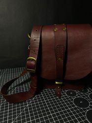 Pattern leather shoulder bag - PDF Bag - Digiital bag - DIY