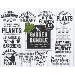 Gardening Bundle svg - Gardening Cut File - svg - dxf - eps - png - Garden Bundle- Hobby - Silhouette - Cricut - Digital