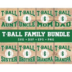 T-Ball Family svg Bundle, Tball svg, T-ball Team, svg, eps, dxf, svg Shirt Bundle, Silhouette, Cricut Cut File, Digital