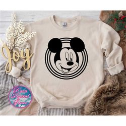 Mickeyy Face In Circles SVG, Mouse Family Trip SVG, Family Vacation SVG, Couple Shirts, Customize Gift Svg, Vinyl Cut Fi