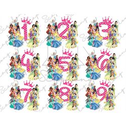 Bundle Birthday Girl Png, Princess Png, Family Vacation, Family Trip Png, Magical Kingdom, Family Matching Birthday Png,