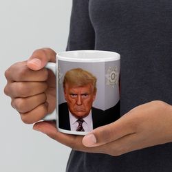 Real Trump Mug Shot Mug | Mug Shot | infamous Donald Trump Mugshot