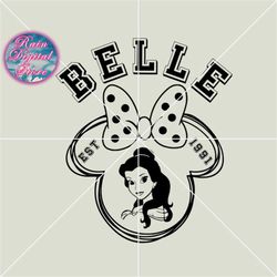 Princess Bellee SVG, Minniee Bellee Vector, Bellee Shirt SVG, Family Trip SVG, Family Vacation Svg, Instant Download, Di