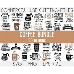 Coffee SVG Bundle, Funny Coffee SVG, Coffee Quote Svg, Caffeine Queen, Coffee Lovers, Coffee Obsessed, Mug Svg, Coffee m