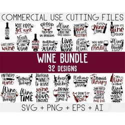Wine Quotes Svg Bundle, Wine Svg, Drinking Svg, Wine Quotes, Wine glass svg, Funny Quotes, Sassy, Wine Sayings, Png, Eps