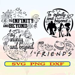 ToyStory SVG Digital Download PNG Dxf Transparent Cricut Clipart, ToyStory Friends svg, Woody svg, ToyStory To Infinity