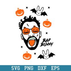 Bad Bunny Halloween Full Wrap Svg, Bad Bunny Halloween Svg, Halloween Svg, Png Dxf Eps Digital File