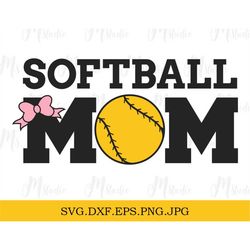 Softball Mom Svg, Softball Svg, Softball Mama Svg, Softball Mom Shirt Svg, File for Cricut