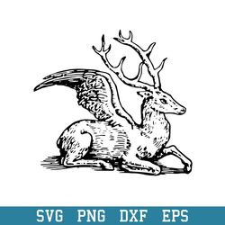 Deer Of Flight Classic Halloween Svg,  Halloween Svg, Png Dxf Eps Digital File