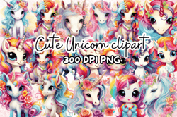 Enchanting Unicorn Clipart Collection