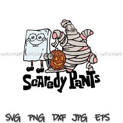 Scaredy Pants svg, Halloween Cartoon svg, Scaredy Pants png, cricut, instantdownload