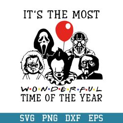 It_s the Most Wonderful Time of the Year Svg, Horror Movies Svg, Halloween Svg, Png Dxf Eps Digital File
