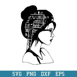 Just A Girl Who Loves Reading Book Svg, Halloween Svg, Png Dxf Eps Digital File