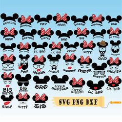 40 Family SVG | Mickey Family SVG | Minnie Family SVG | Family Design Svg | Family Cut File | Family Design Svg | Mickey
