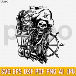 Pirate Skull Svg, Pirate Svg, Pirate Ship Svg, Skull Octopus Svg, Pirate Skull Clipart, Pirate Criuct, Pirate Shirt, Pir