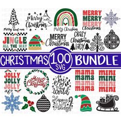 100 Christmas SVG Bundle Volume 3, Winter svg, Santa SVG, Holiday, Merry Christmas, Christmas Bundle, Funny Christmas Sh