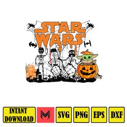 Star Wars Halloween Svg, Funny Star Wars Pumpkin, Dis-Ney Halloween Svg, Star Wars Skeleton, Star Wars Trick Or Treat, S