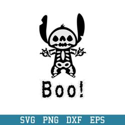 Stitch Boo Halloween Svg, Halloween Svg, Png Dxf Eps Digital File
