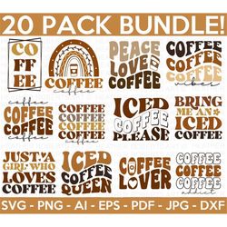 Retro Coffee SVG Bundle, Coffee SVG Bundle, Funny Coffee SVG, Caffeine Queen, Coffee Lovers, Coffee Obsessed, Coffee mug