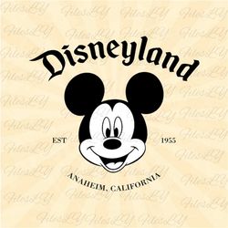 Disneyland  est 1955 svg, Mickeyy head svg, Mouse head svg, family trip svg, Vinyl Cut File, Svg, Pdf, Jpg, Png, Ai Prin