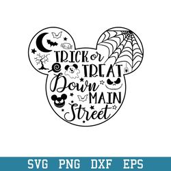Trick Or Treat Sown Main Street Svg, Halloween Svg, Png Dxf Eps Digital File