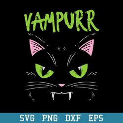 Vampurr Vampire Cat Halloween Svg, Halloween Svg, Png Dxf Eps Digital File