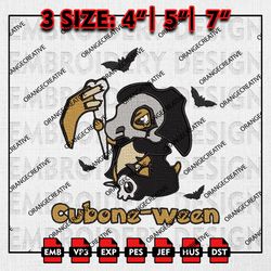 Cuboneween Halloween Embroidery files, Cubone Halloween Embroidery, Pokemon Machine Embroidery Files, Digital Download