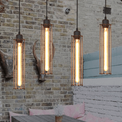Retro Industrial Style Chandelier Creative Personalized Decoration Lamps Clothing Store Bar Restaurant Flute Three-end