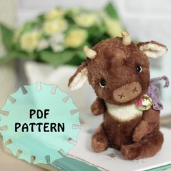 pattern toy bull, toy sewing patterns