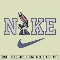 Nike Bug Bunny Embroidery Design A - Nike Embroidery Files - DST, PES, JEF