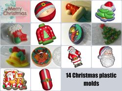 14 Christmas plastic molds