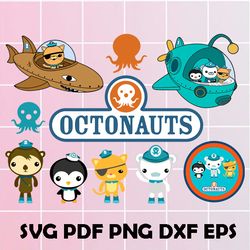 Octonauts SVG, Octonauts Clipart, Octonauts Png, Octonauts Eps, Octonauts Dxf. Octonauts Pdf, Octonauts Scrapbook