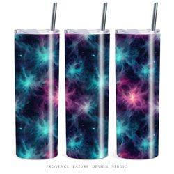 Abstract Nebulas 20 oz Skinny Tumbler Sublimation Design Digital Download PNG Instant DIGITAL ONLY 20 oz Tumbler Wrap