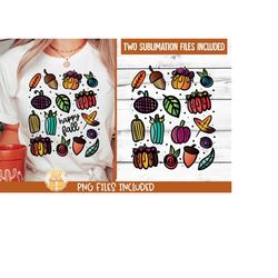 Fall Collage Sublimation PNG, Pumpkin Sublimation Design, PNG for Sublimation, Shirt & Mug Designs, Pumpkin Patch Quote,