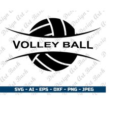 Volleyball svg Volleyball Fan svg Sports svg volleyball Letters svg Game Day svg Svg Dxf Eps  Png Silhouette cut file fo