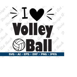 I Love Volleyball Svg Volleyball Love Svg Heart Volleyball Svg Volleyball Lover Svg volleyball shirt svg love shirt shir