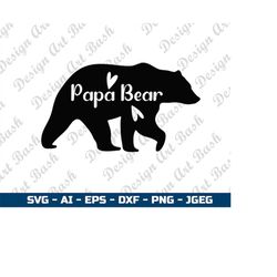Papa Bear Svg Cutting file for Circut and silhouette | Autism awarness Svg | Autism Tumbler Svg Instant download | Digit