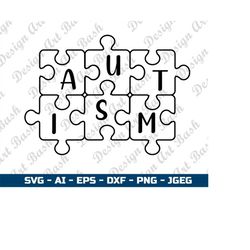Autism Puzzle SVG Cutting File | Autism Awarness Svg | Autism Mom  Svg Files for circut and slhoiuette Instant download