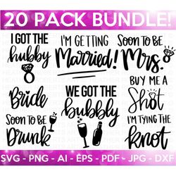 Bachelorette Party SVG Bundle, Bridal Shower SVG, Bridal Shower Shirts SVG, Bachelorette Shirts svg, Bridal Party svg, C
