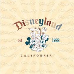 Disneyland Est 1955 California Svg, Family trip svg, mouse trip svg, Vinyl Cut File, Svg, Pdf, Jpg, Png, Ai Printable De