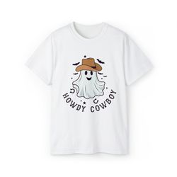 Western Ghost Shirt , Funny Halloween Cowboy Shirt, Boo Haw Shirt, Cowboy Hat Shirt, Cute Ghost Shirt, Retro Halloween