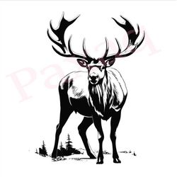 canada caribou svg, giant canada caribou svg, canada caribou vector cutfile png pdf for mugs, tattoos, stickers, clothes