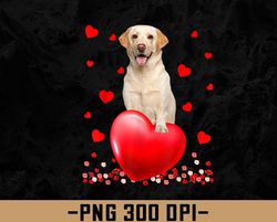 Cute Love Hearts Labrador Dog Valentines Puppy Lover png, Digital Download