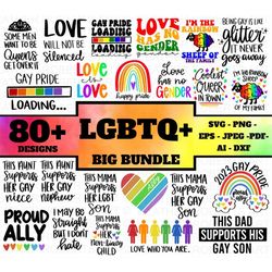 LGBTQ BIG Bundle, LGBTQ Svg Bundle, Gay Ally, Heather Roberts Art Bundle, Lgbtq Designs, Cut Files Cricut, Silhouette